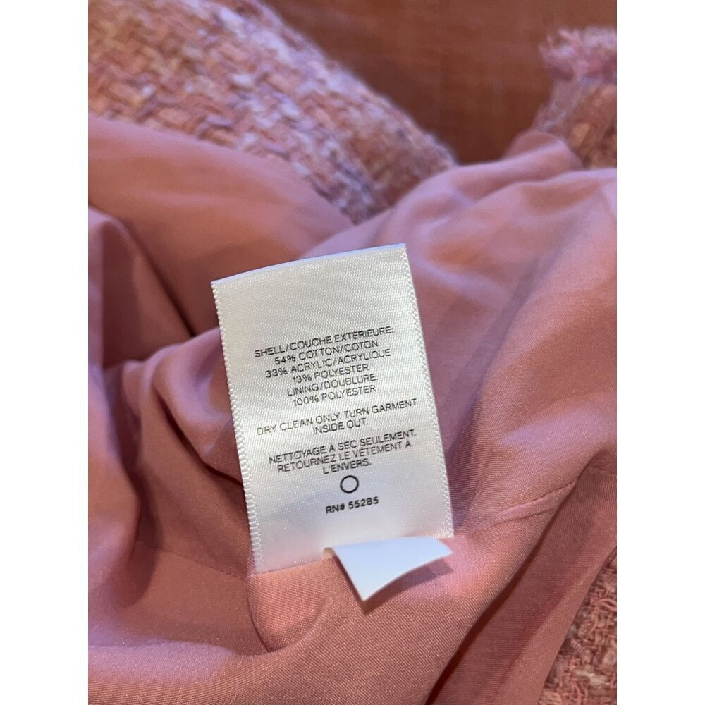 NWT Dusty Pink Tweed Jacket - Picture 10 of 10